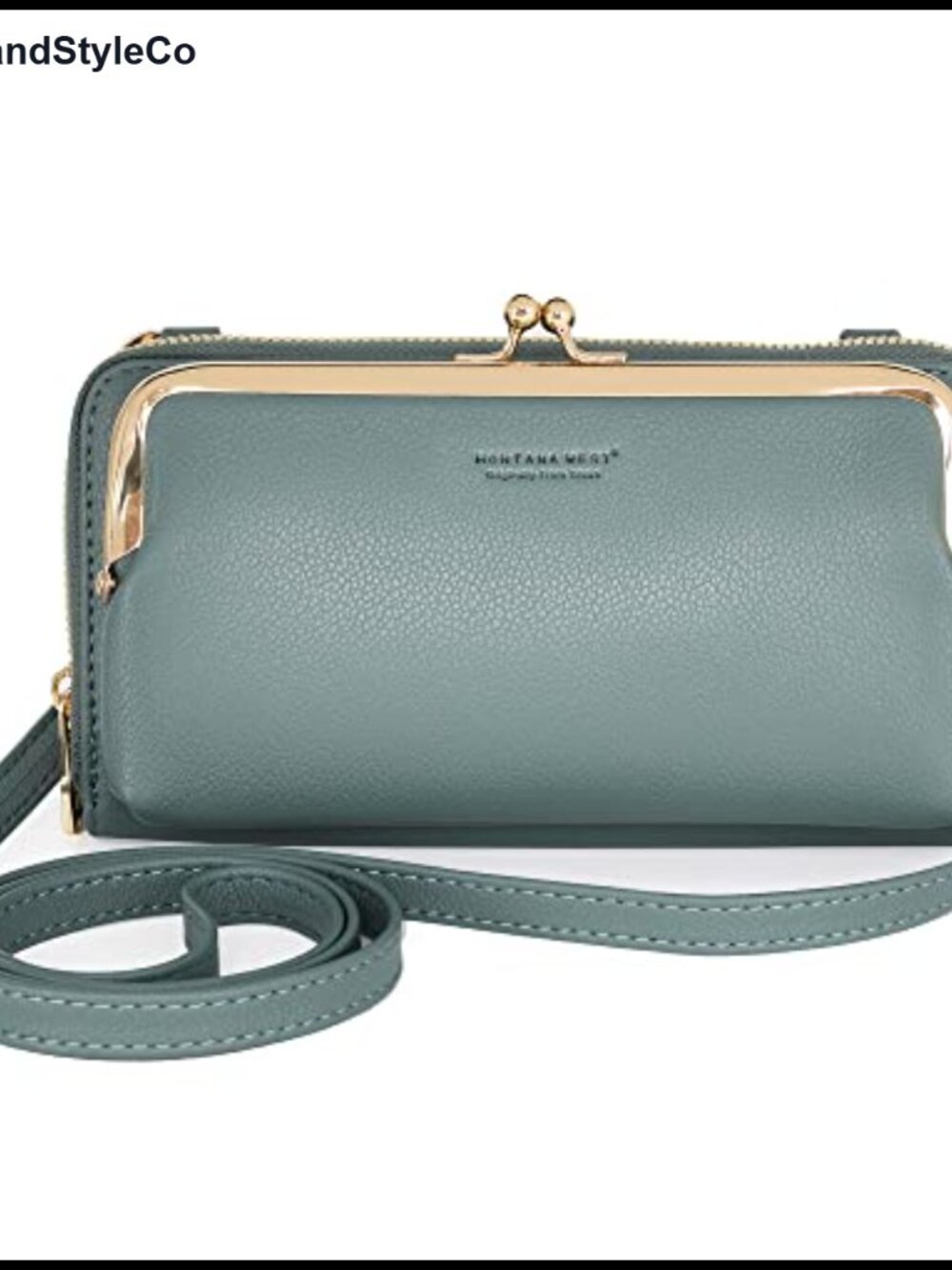 Quilted Vegan Leather Crossbody Phone Wallet Purse RFID Blocking Wristlet